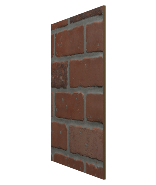 The look of authentic brick from every angle