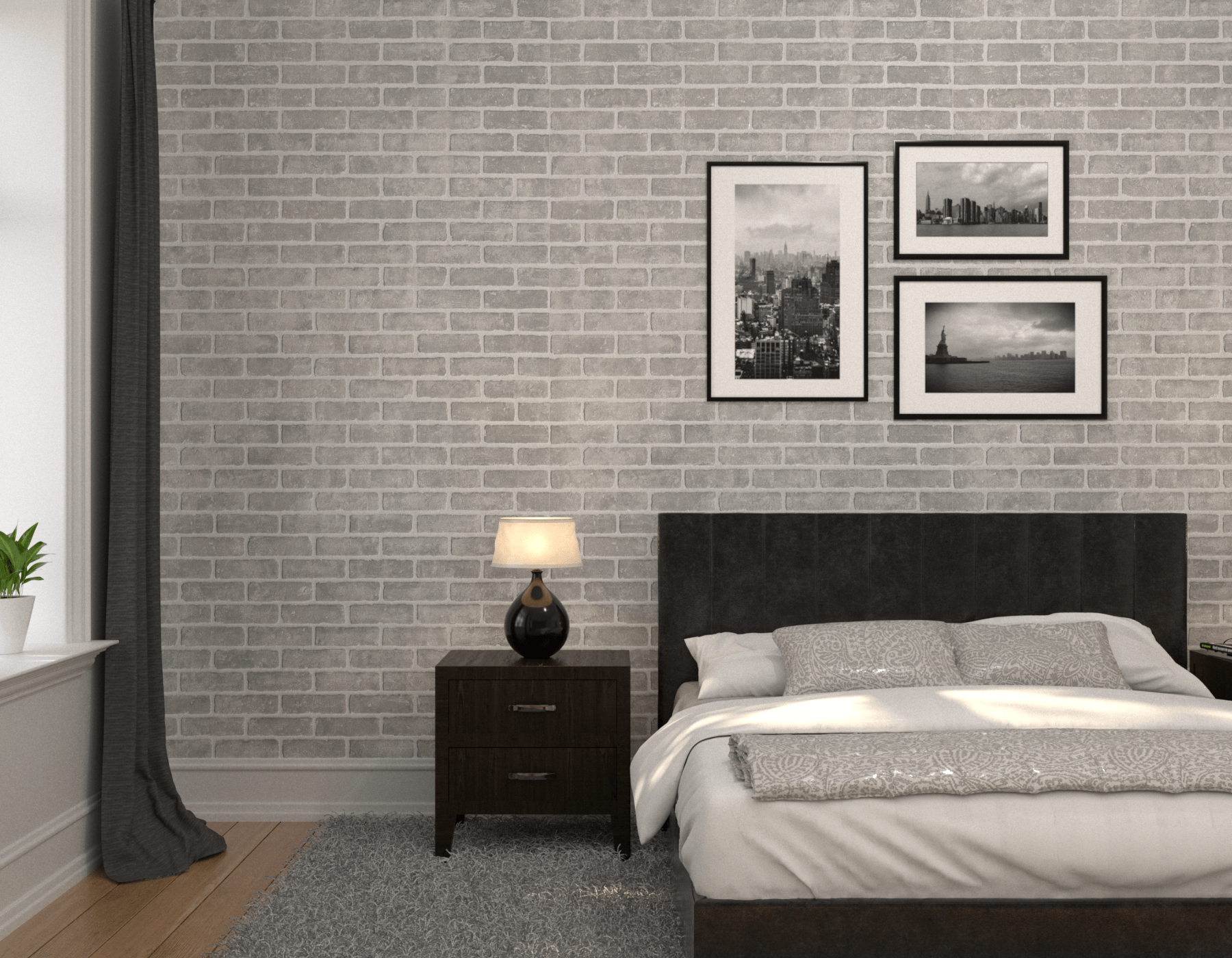 Bed Brick Bianco