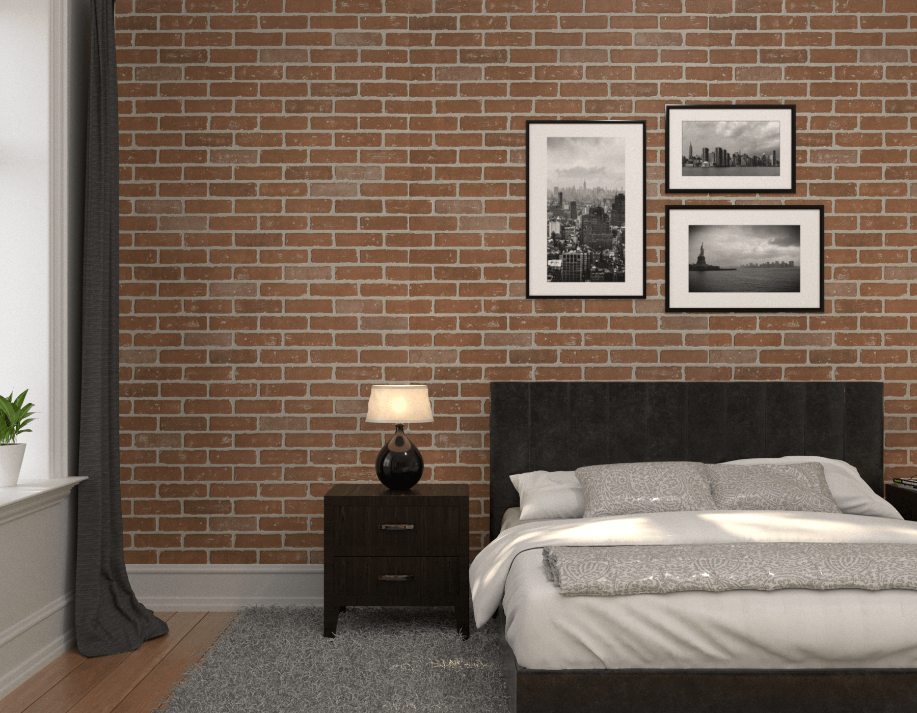 Bedroom Brick Carriage House