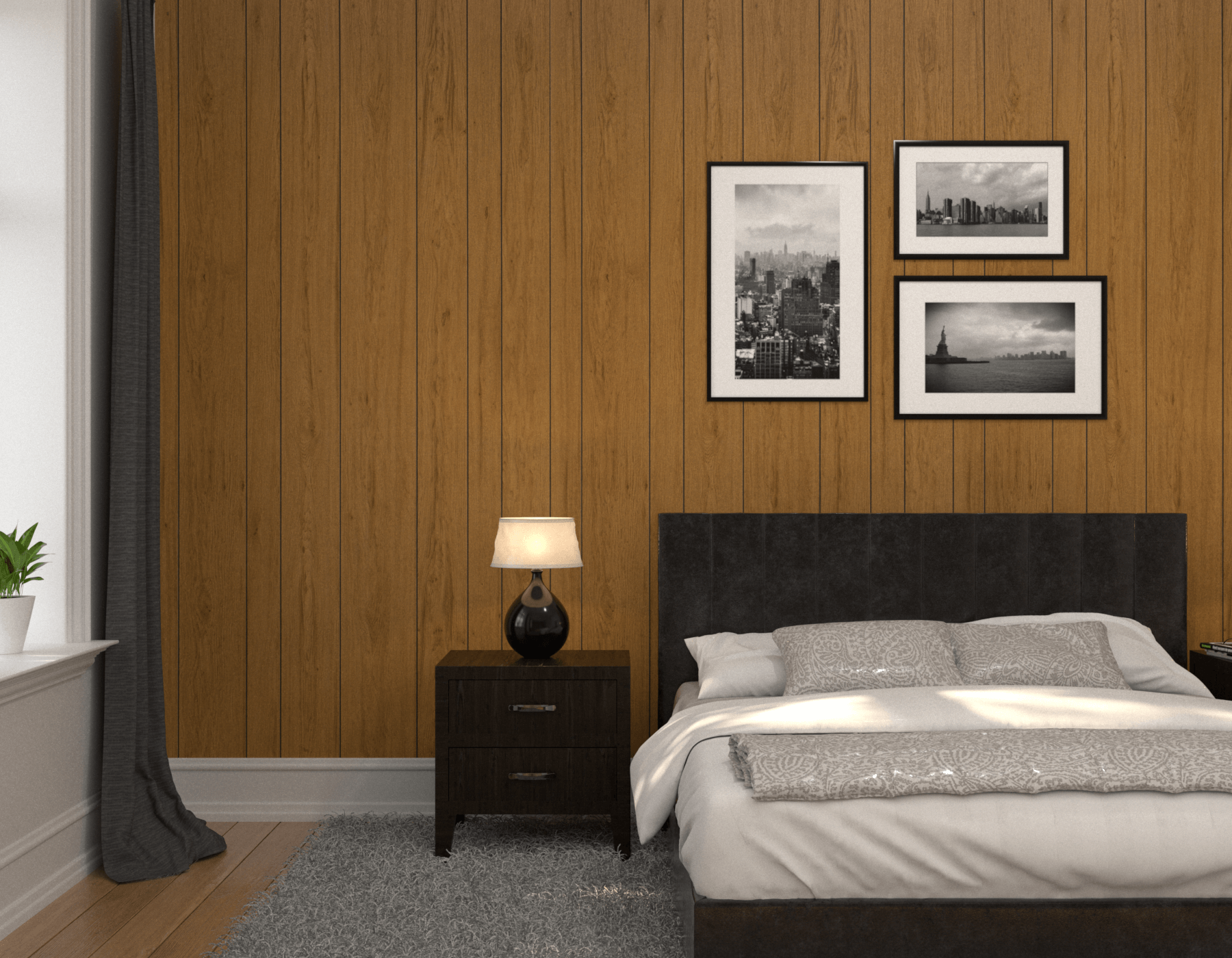 Bedroom Wood Riverton Hickory
