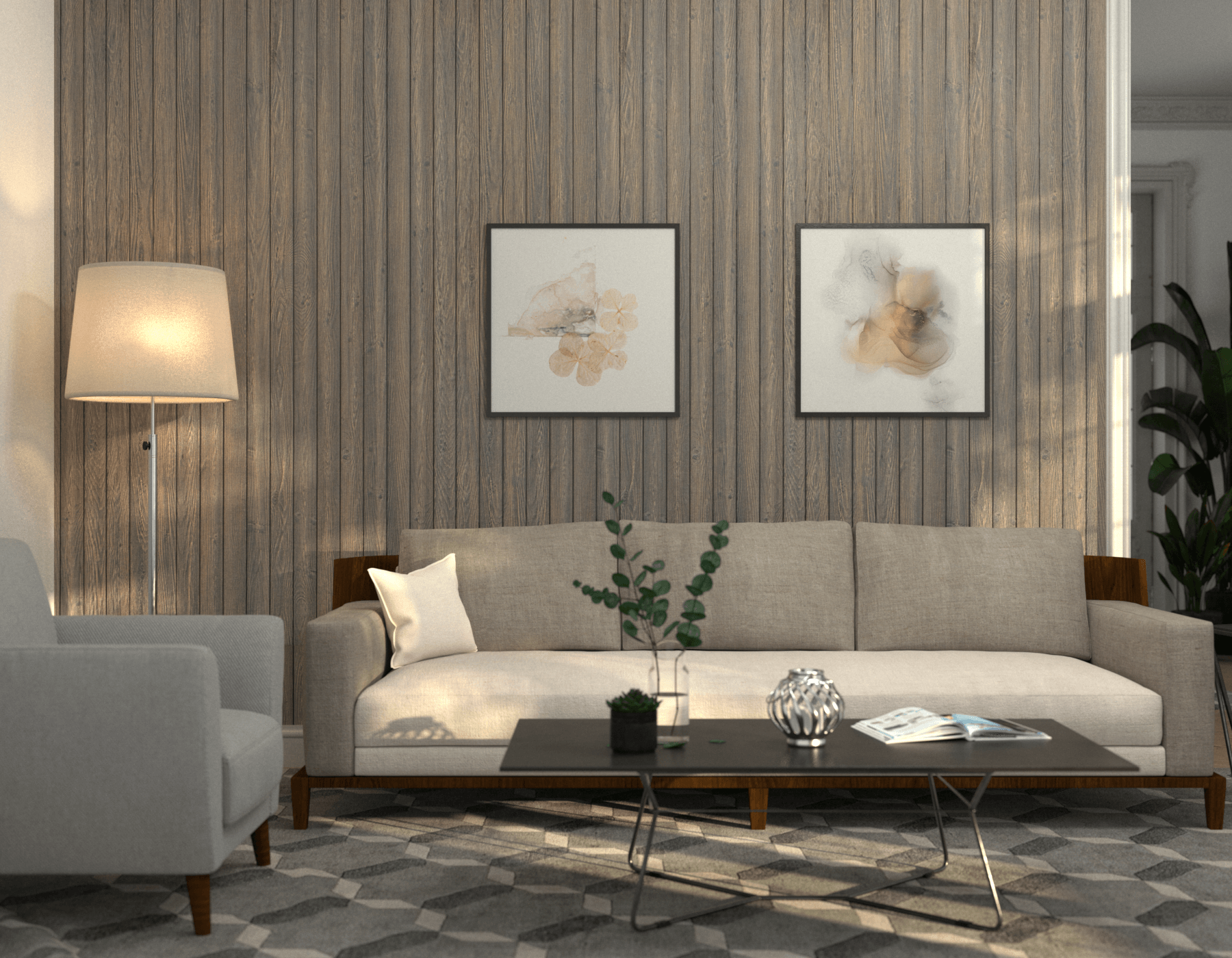 Living Room Wood Woodburn
